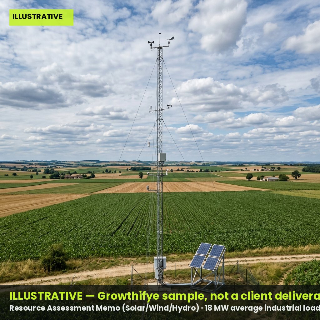 Illustrative — Resource Assessment Memo (Solar/Wind/Hydro)