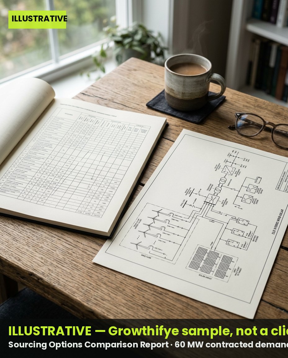 Illustrative — Sourcing Options Comparison Report