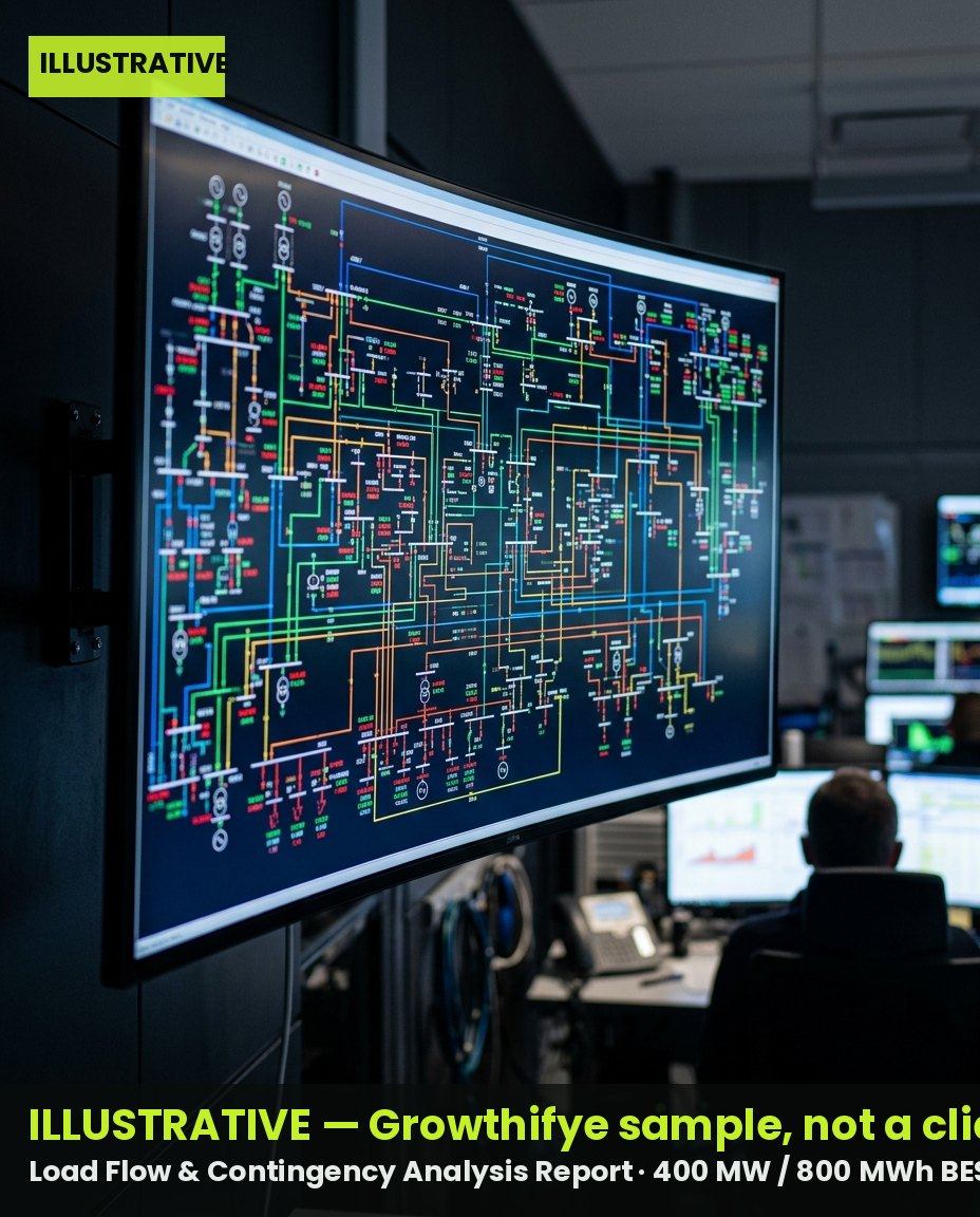 Illustrative — Load Flow & Contingency Analysis Report