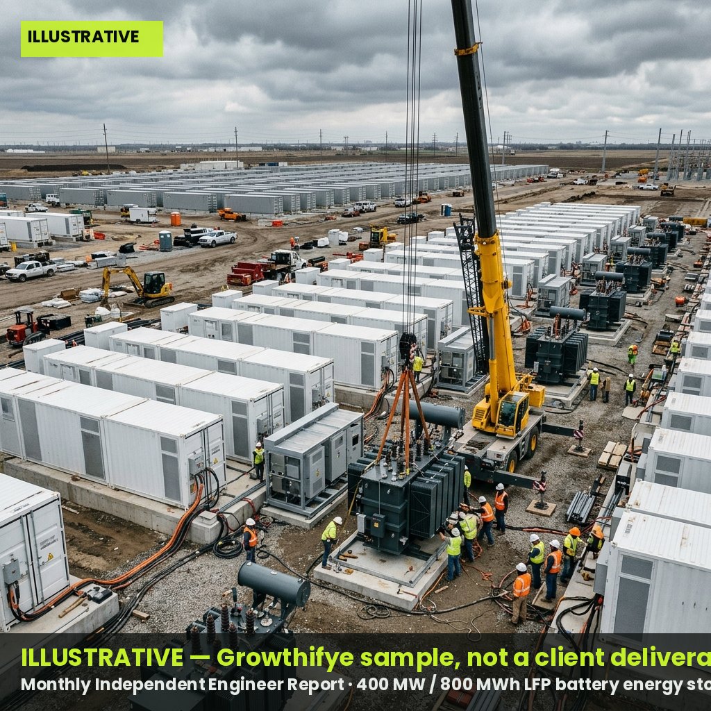 Illustrative — Monthly Independent Engineer Report