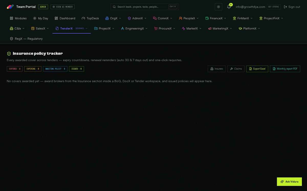 Insurance — full screen