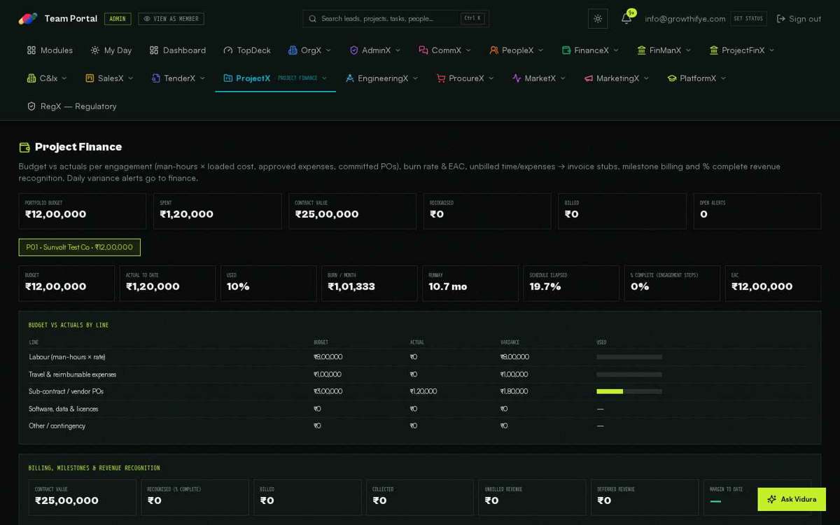 Project Finance — full screen